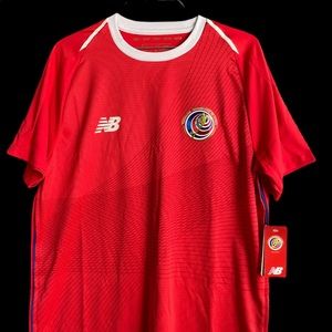 COSTA RICA HOME FOOTBALL  SOCCER JERSEY LARGE